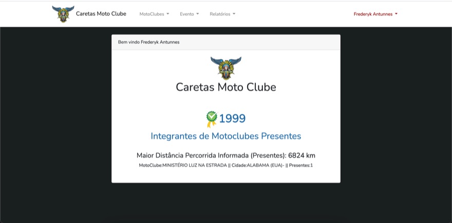 Sistema do Caretas Moto Clube